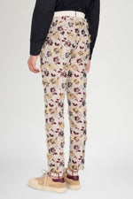 Floral Jacquard Straight Tailored Trousers
