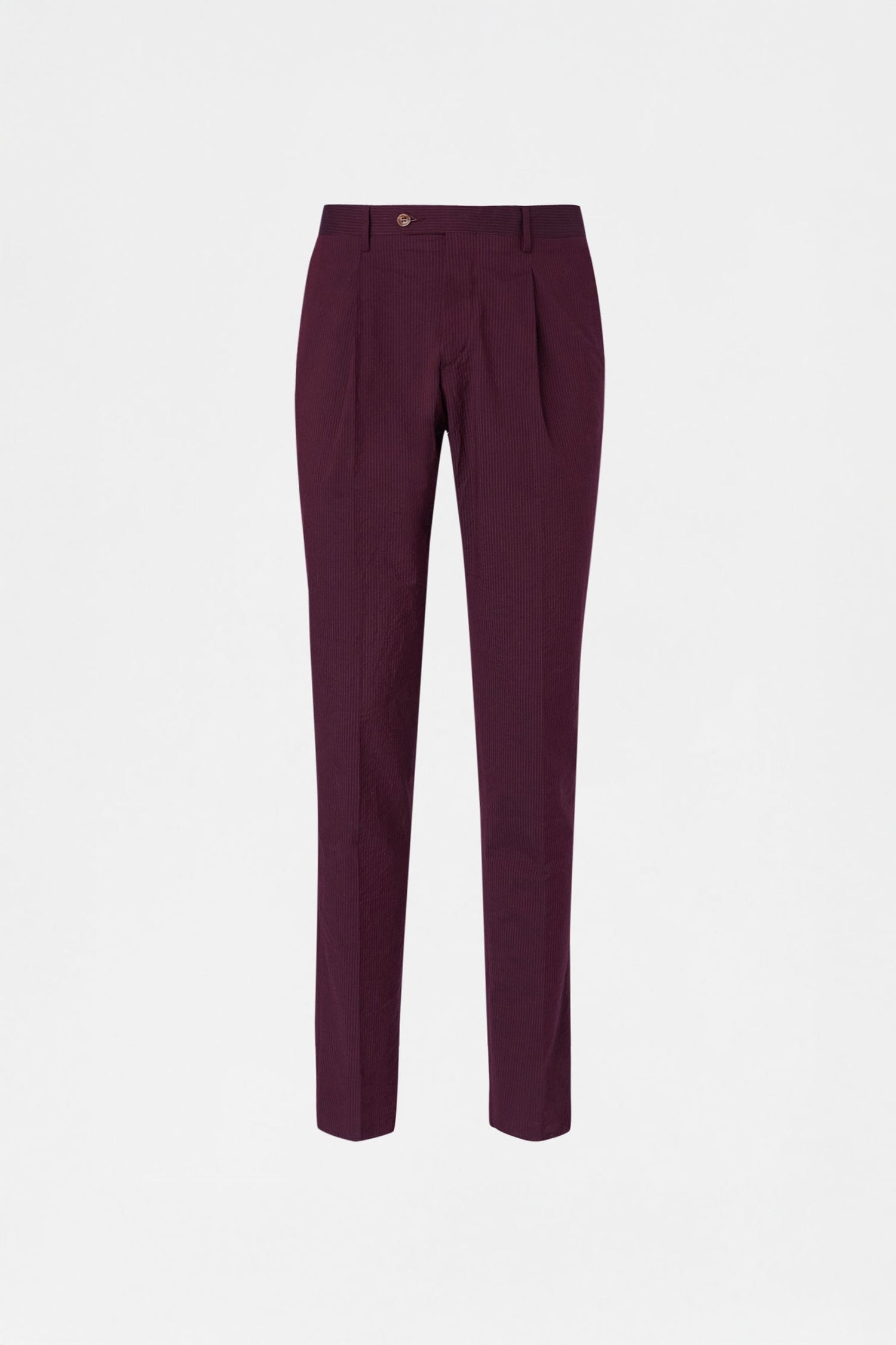 Bordeaux Straight-Leg Tailored Trousers