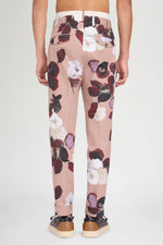 Dusty Pink Floral Tailored Pants