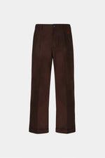 Brown Loose Two-Pleat Pants
