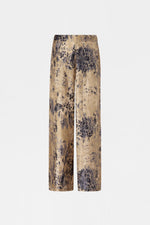 Palazzo Pants in Printed Silk