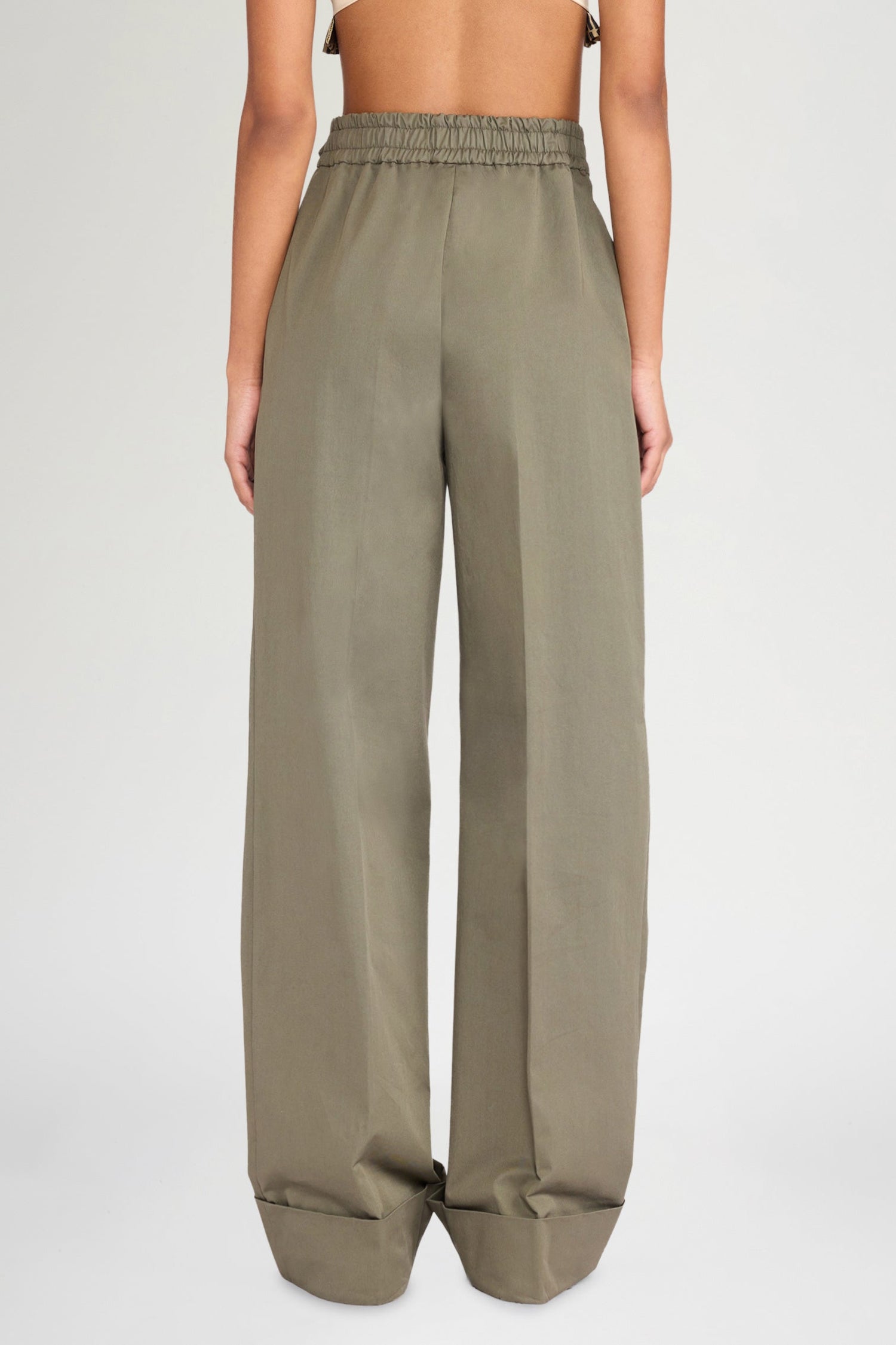 Wide-Leg Tailored Pants