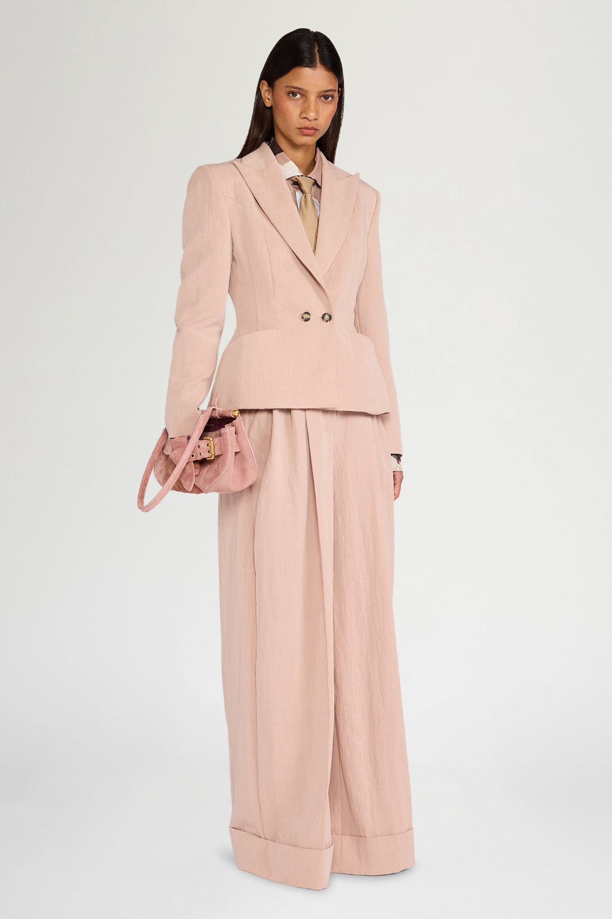 Antique Pink Bustier Trousers