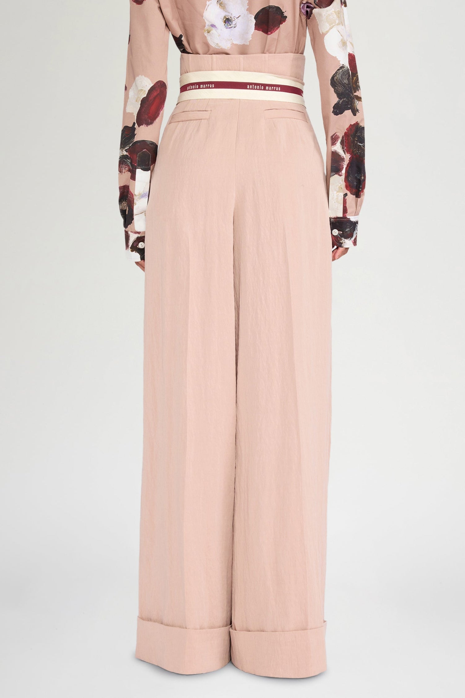 Antique Pink Bustier Trousers