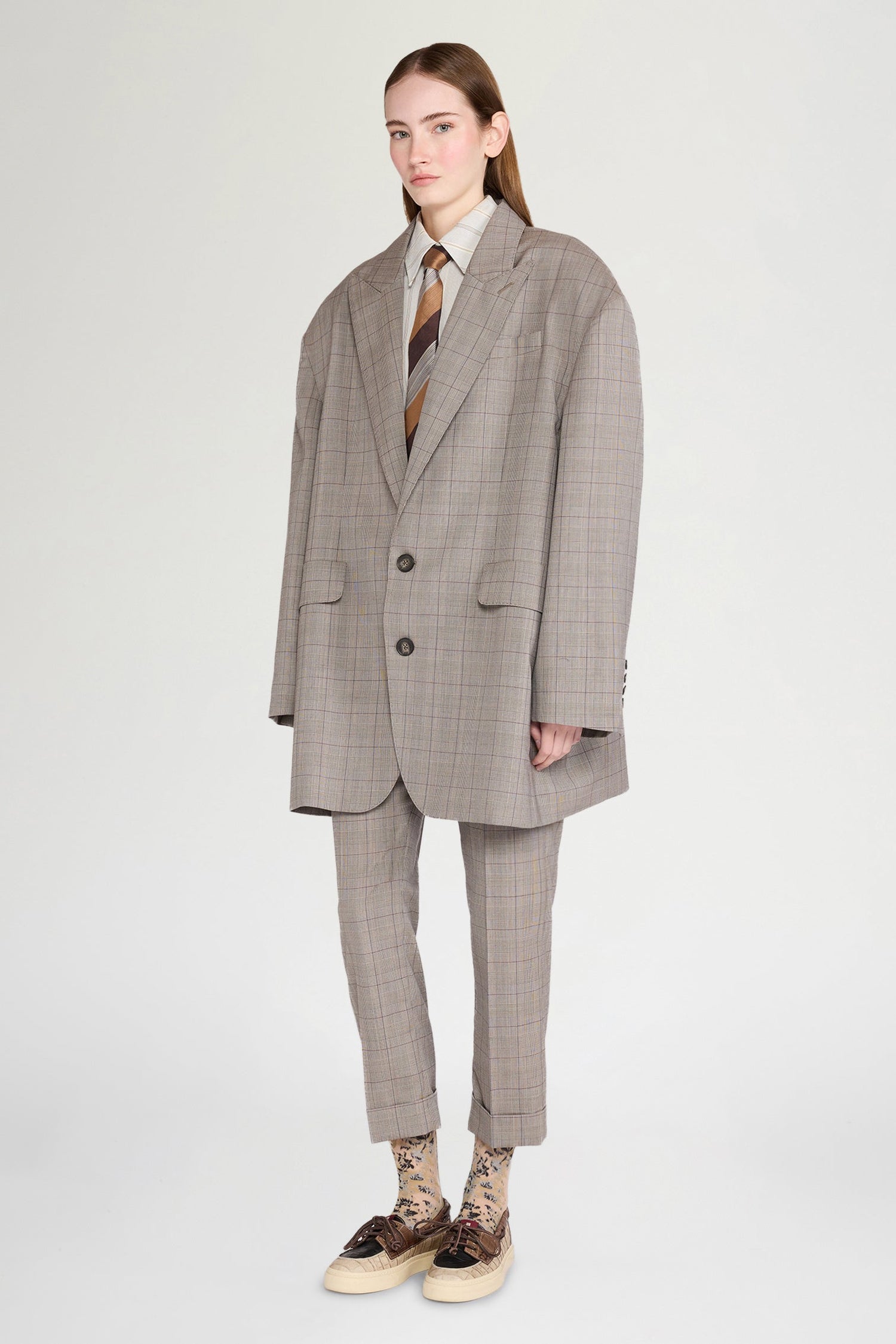 Double-Effect Prince of Wales Pants