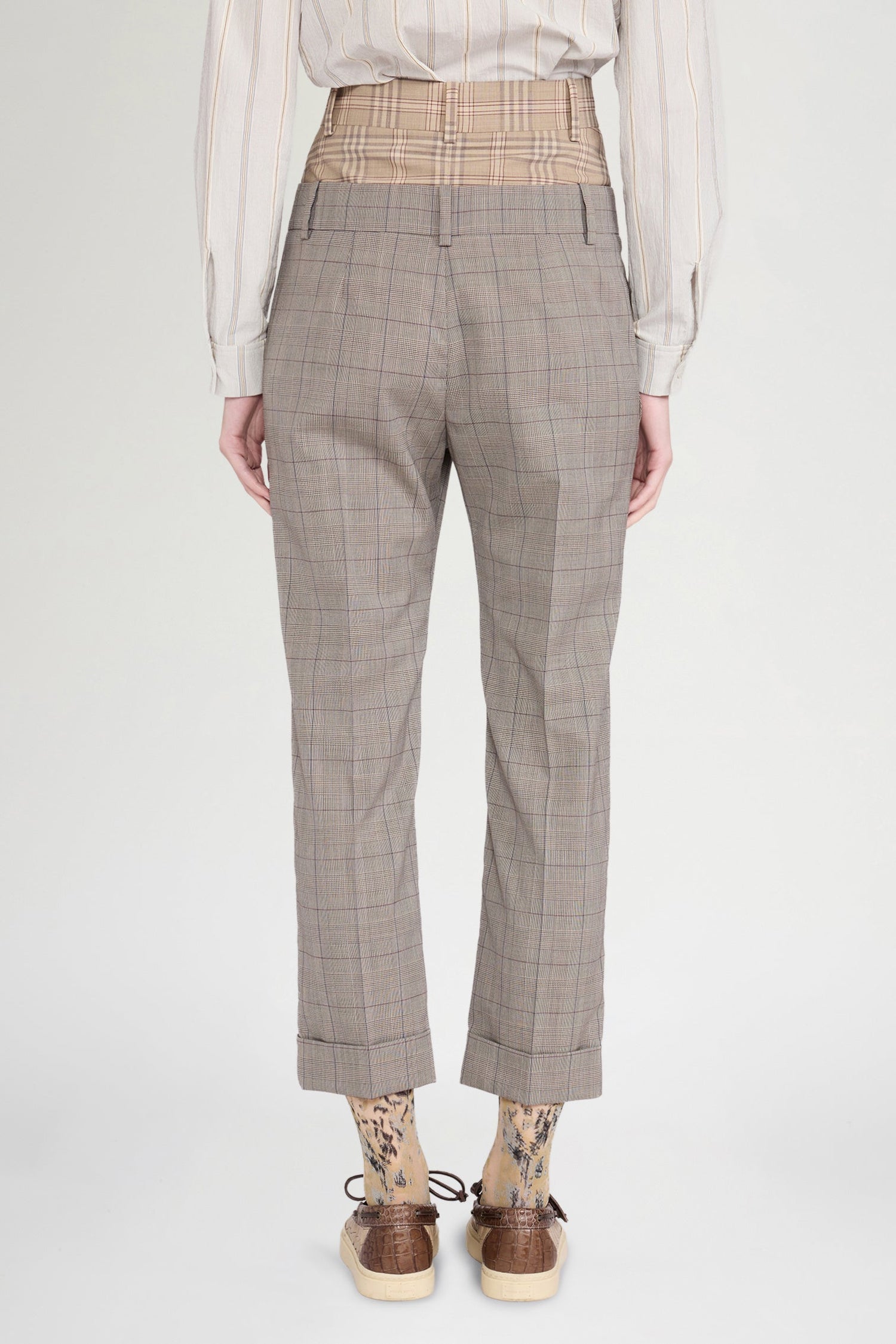 Double-Effect Prince of Wales Pants