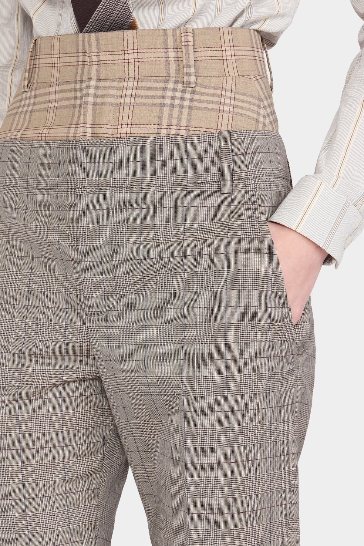 Double-Effect Prince of Wales Pants