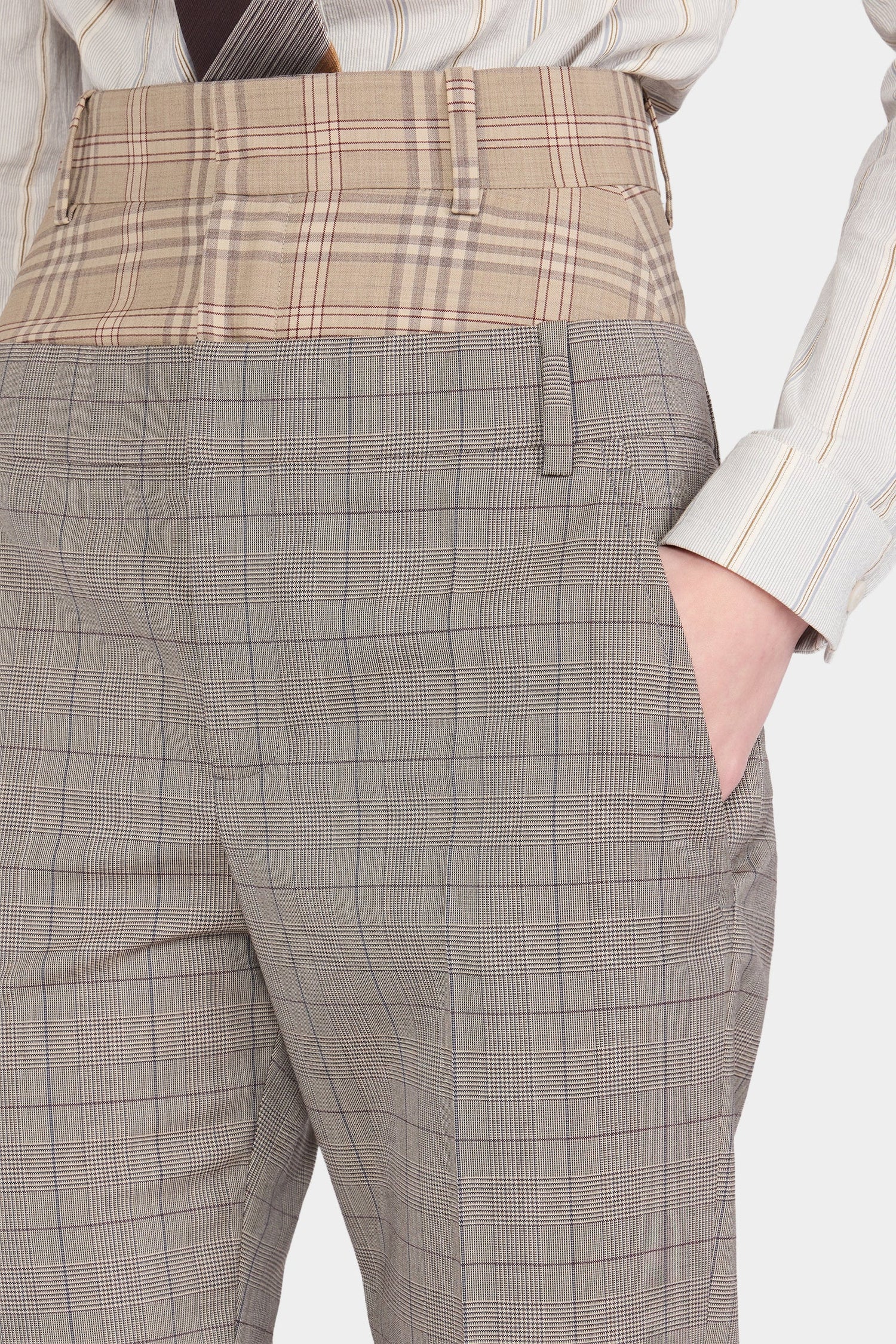 Double-Effect Prince of Wales Pants
