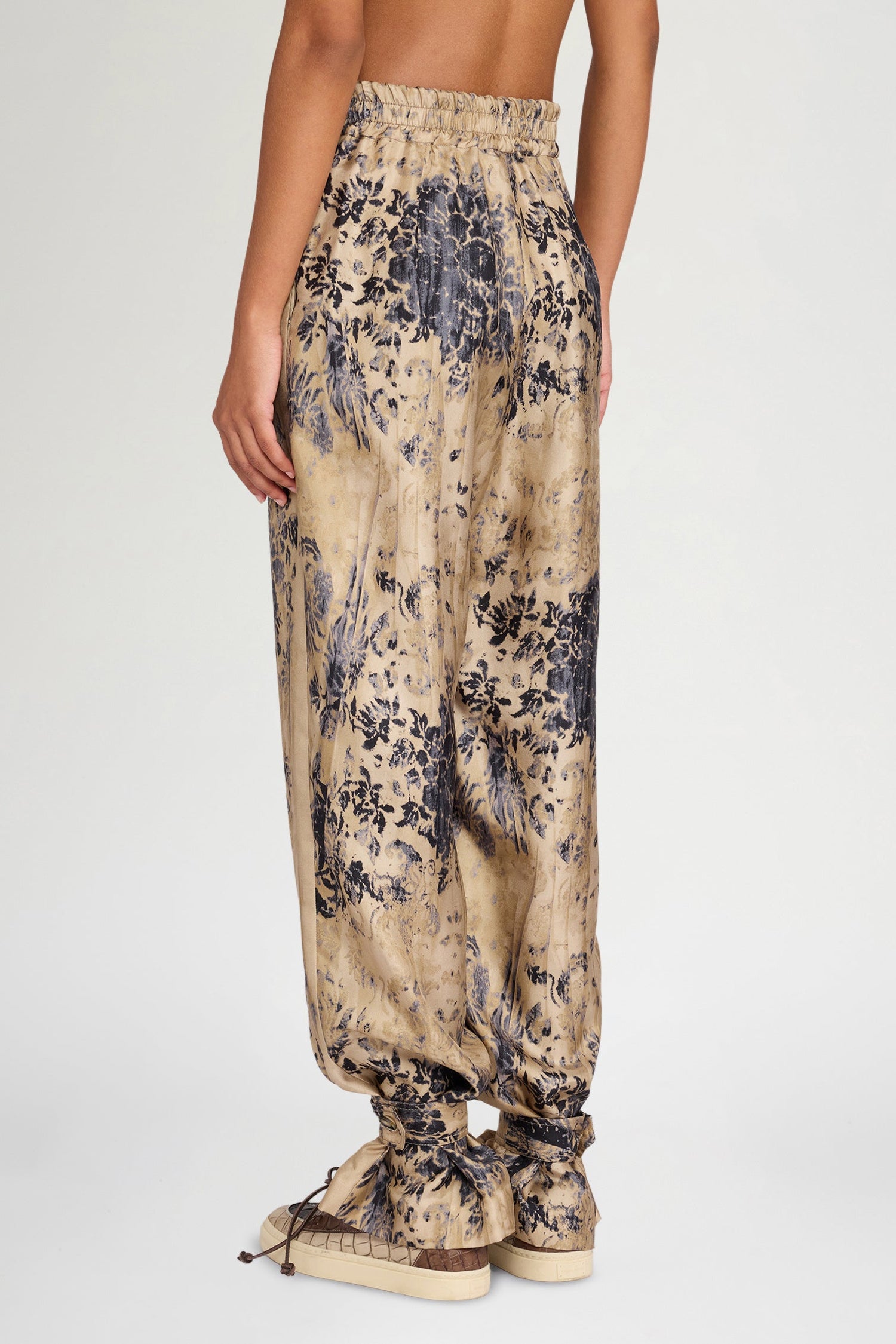 Gold Tapestry Harem Pants