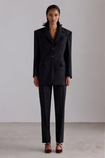 Black Tailored Skinny Trousers