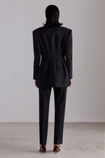 Black Tailored Skinny Trousers