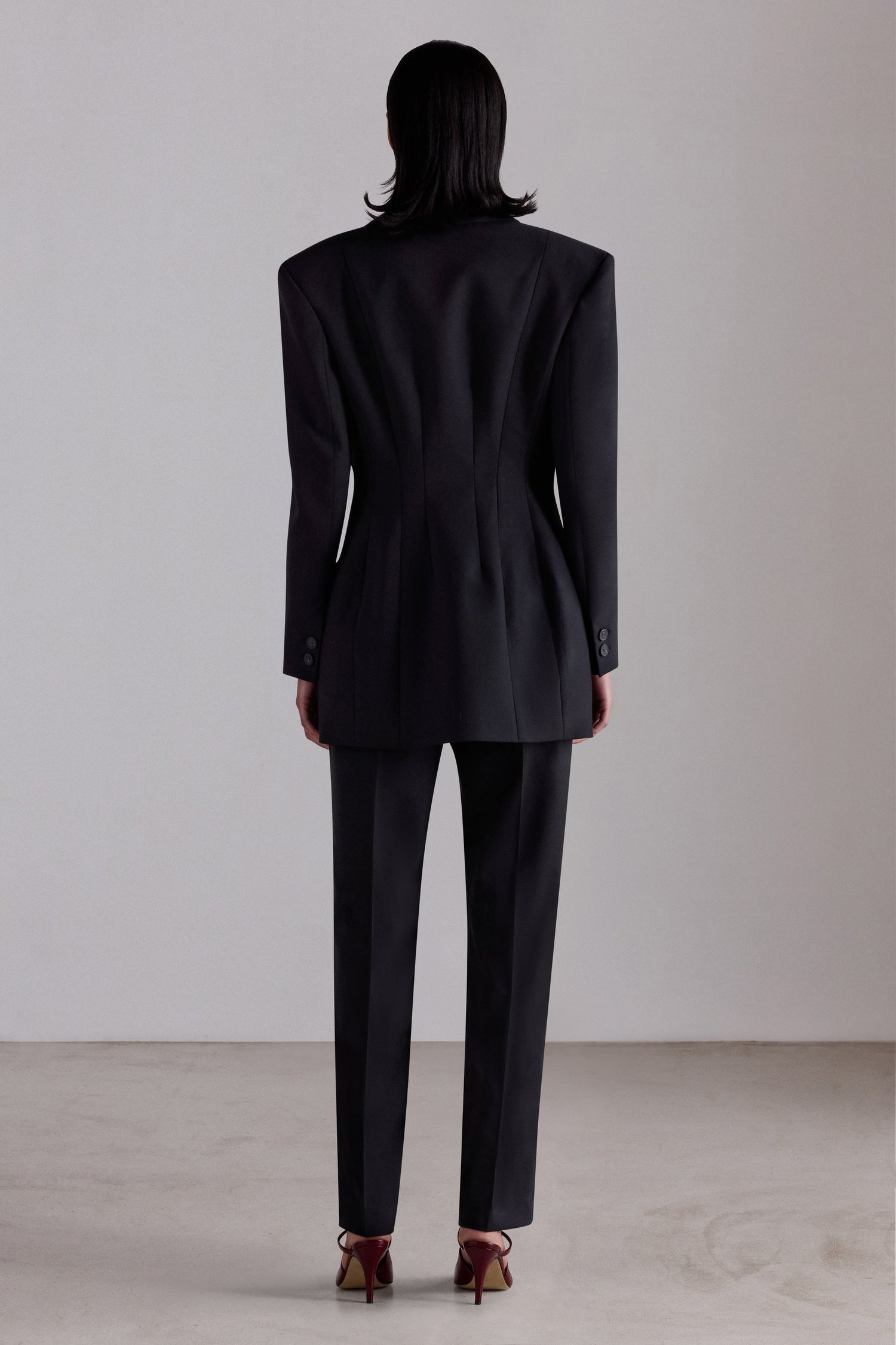 Black Tailored Skinny Trousers
