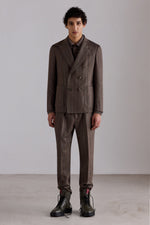 Double-Pleat Wool Tailored Trousers