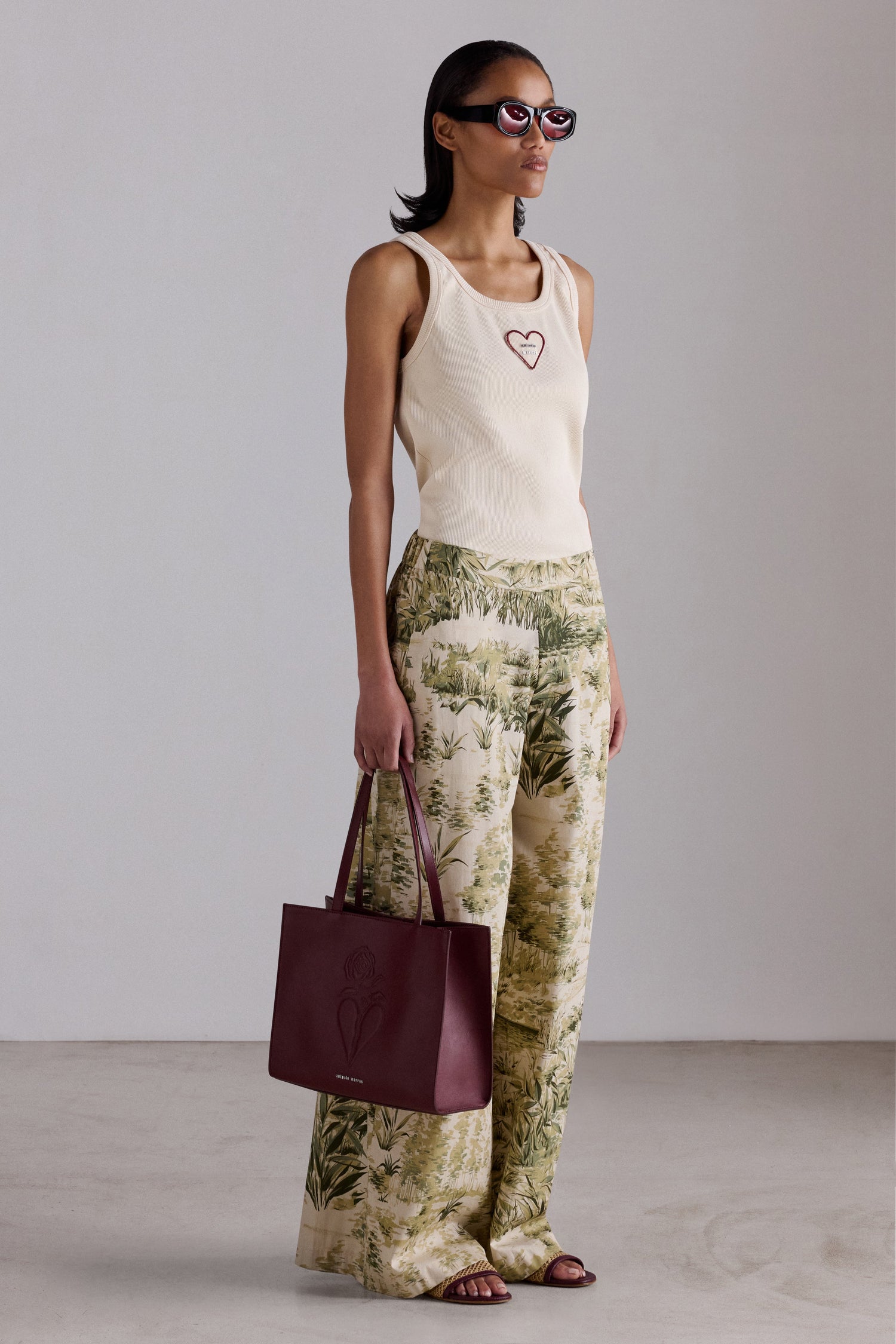 Botanical Wide-Leg Trousers