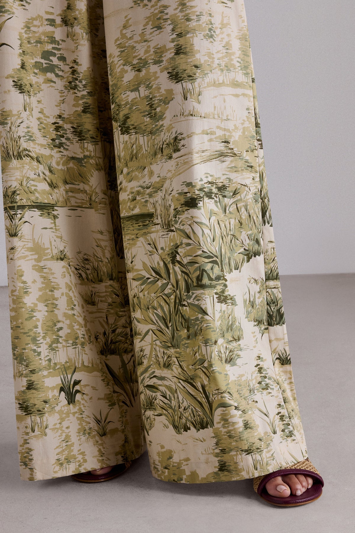 Botanical Wide-Leg Trousers