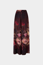 Painterly Rose Silk Pants