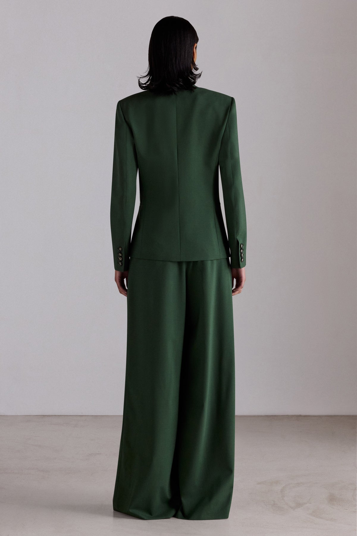 Virgin Wool Trousers with Scarf