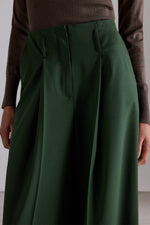 Virgin Wool Trousers with Scarf