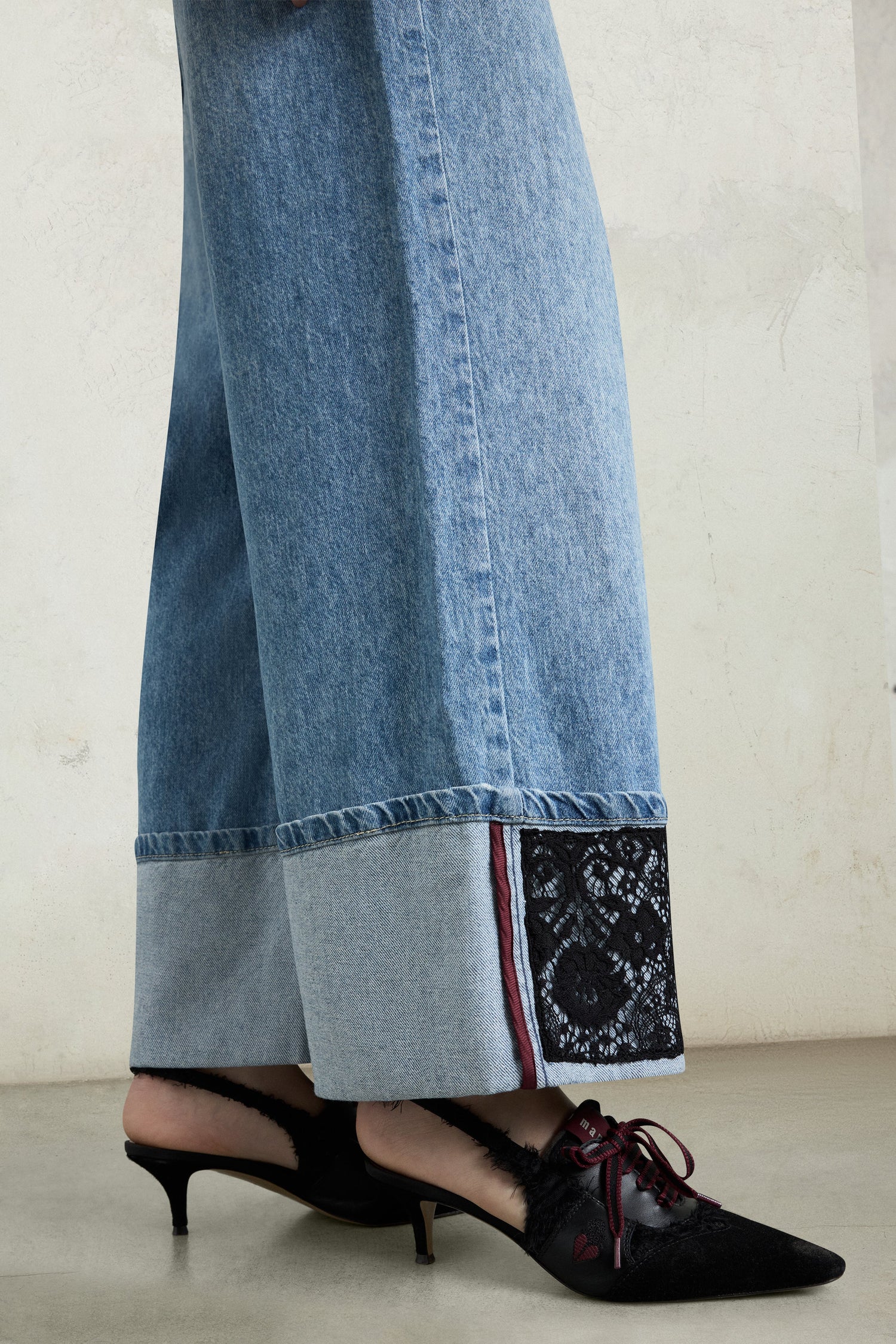 Embellished Palazzo Jeans