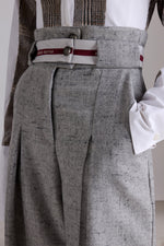 Bustier-Waist Wide-Leg Trousers