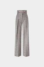 Bustier-Waist Wide-Leg Trousers