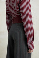 Pinstripe Bustier Trousers