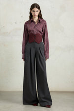 Pinstripe Bustier Trousers