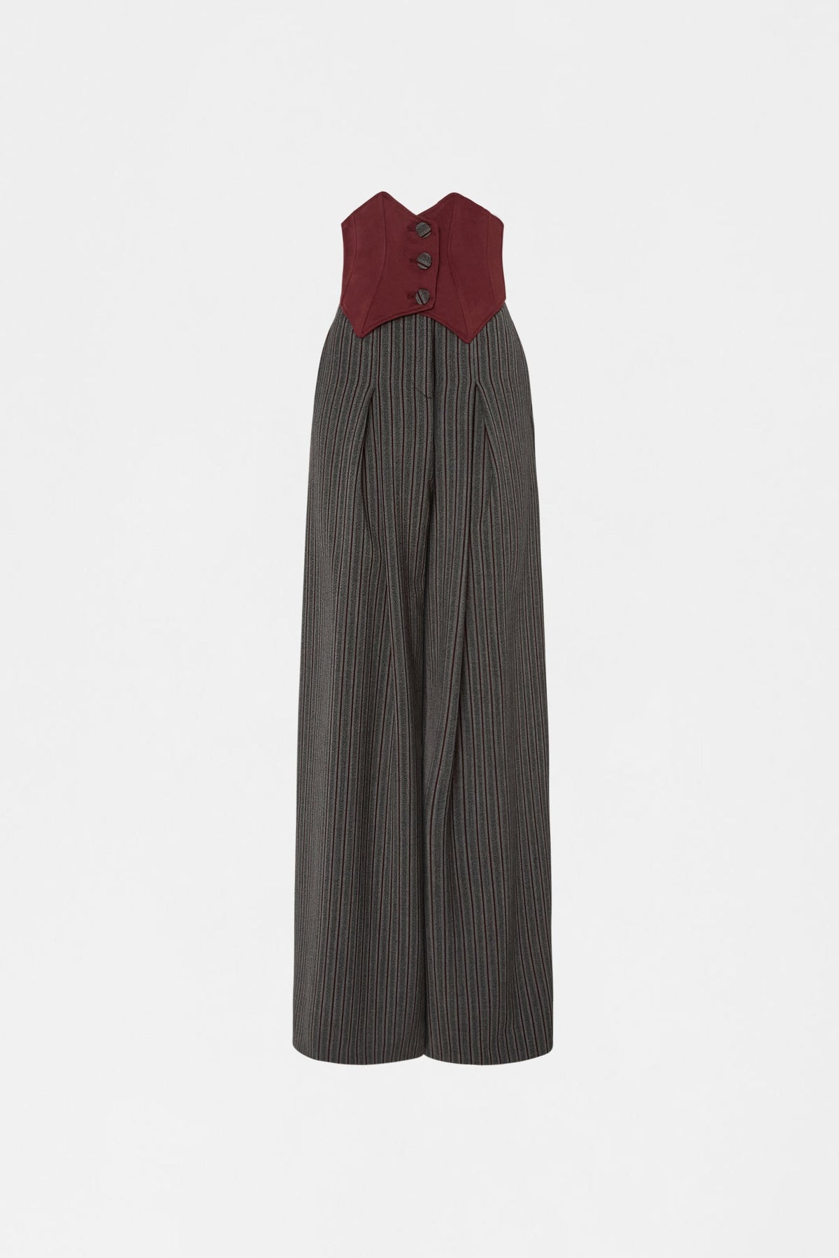 Pinstripe Bustier Trousers