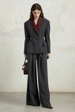 Pinstripe Bustier Trousers