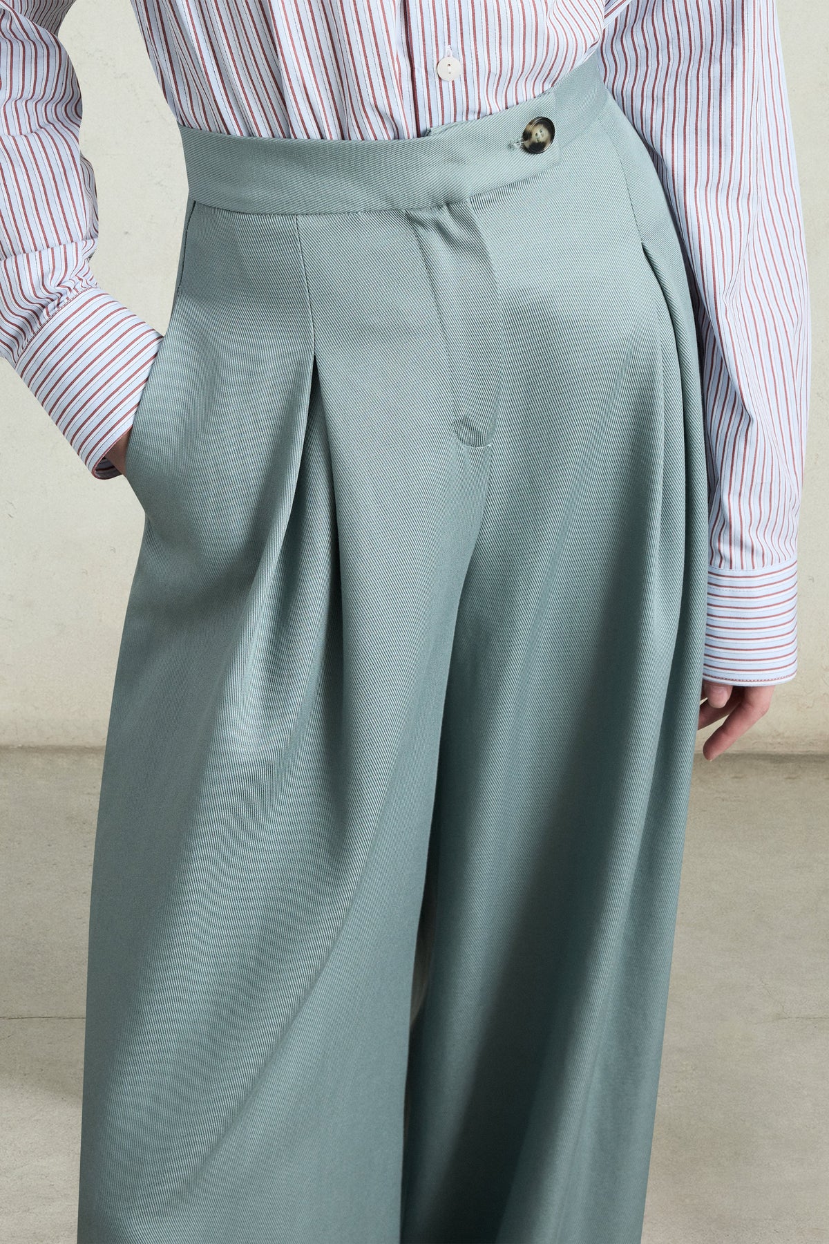 Palazzo High-Waist Trousers