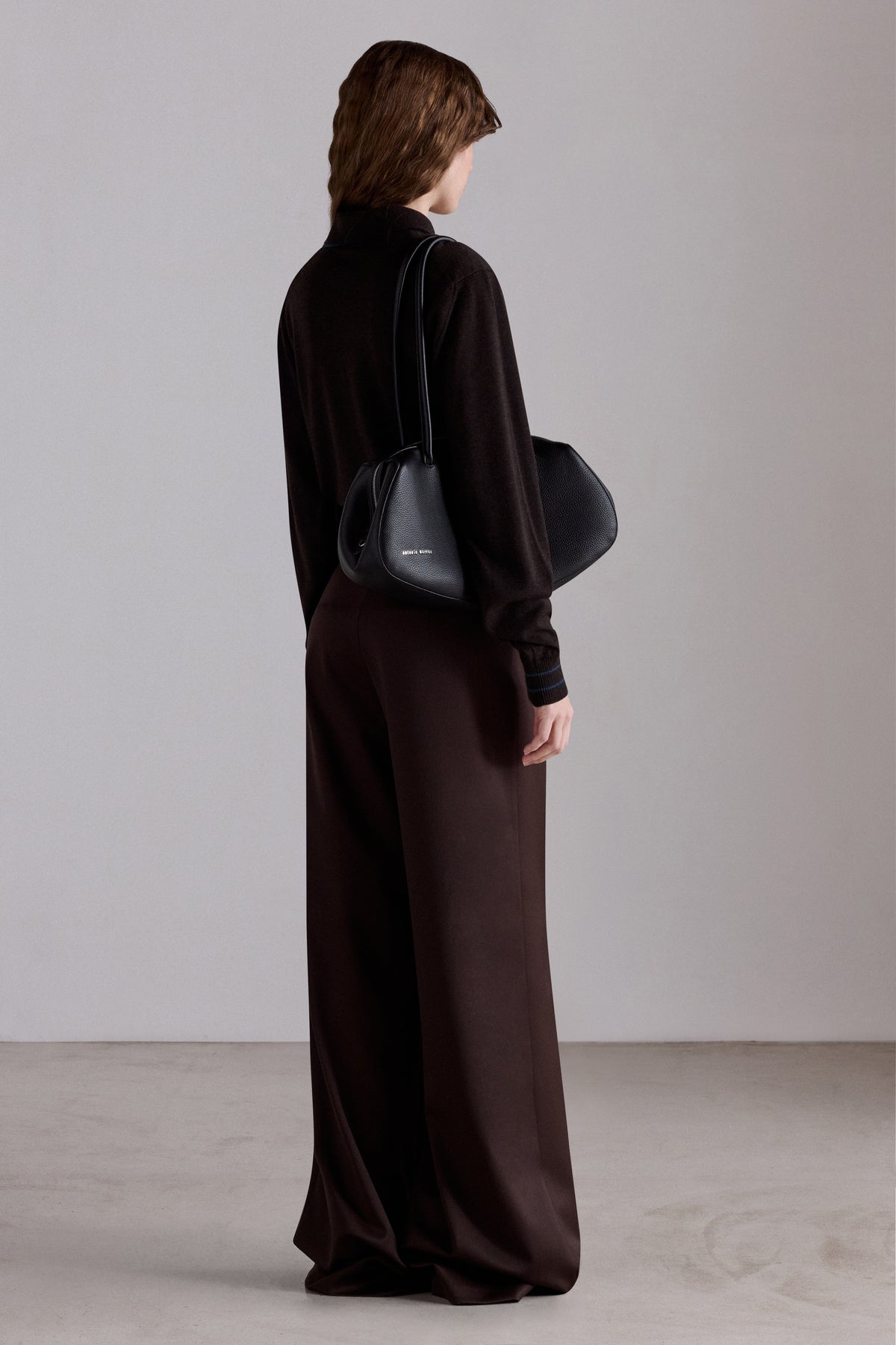 Chocolate Wide-Leg Trousers