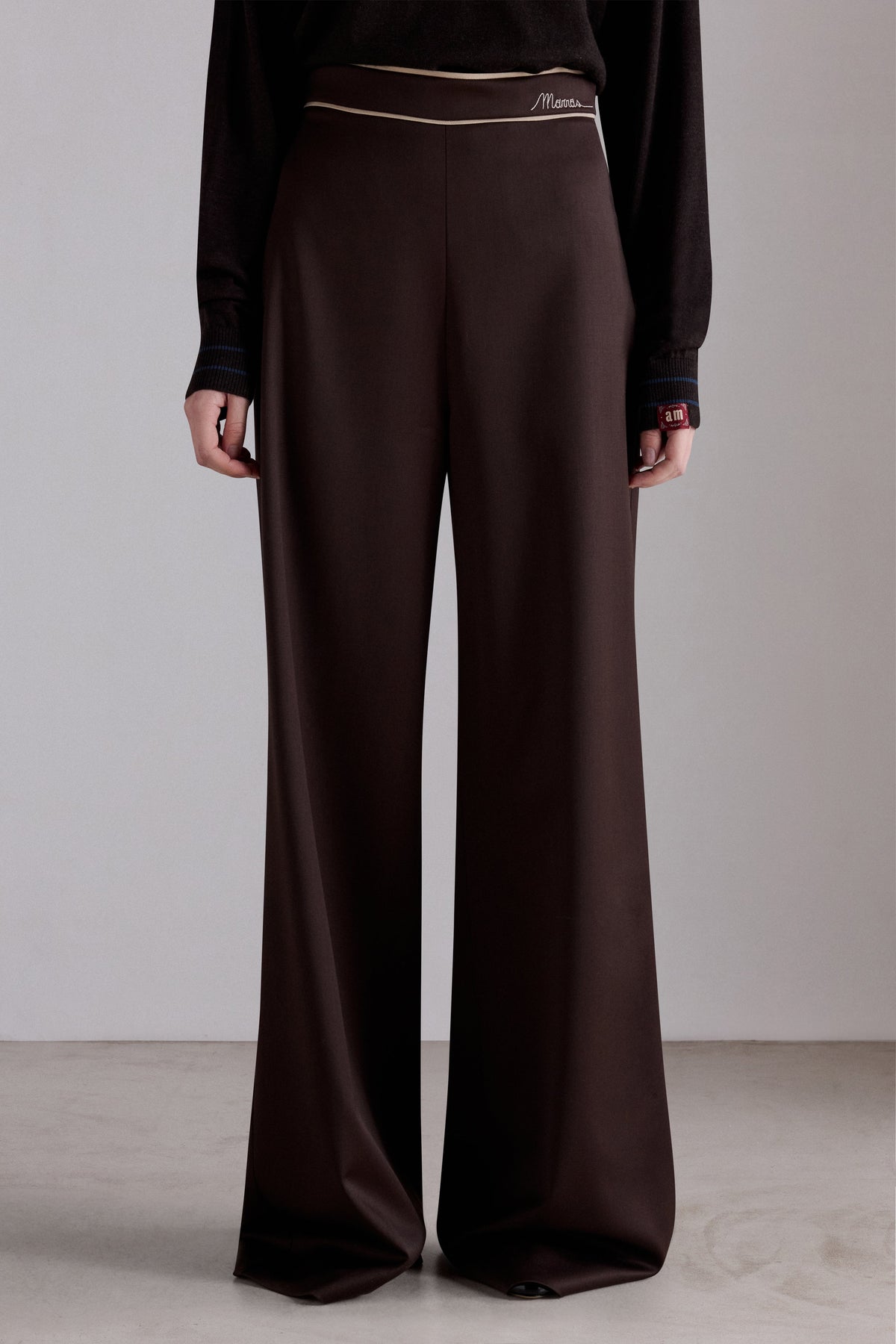 Chocolate Wide-Leg Trousers