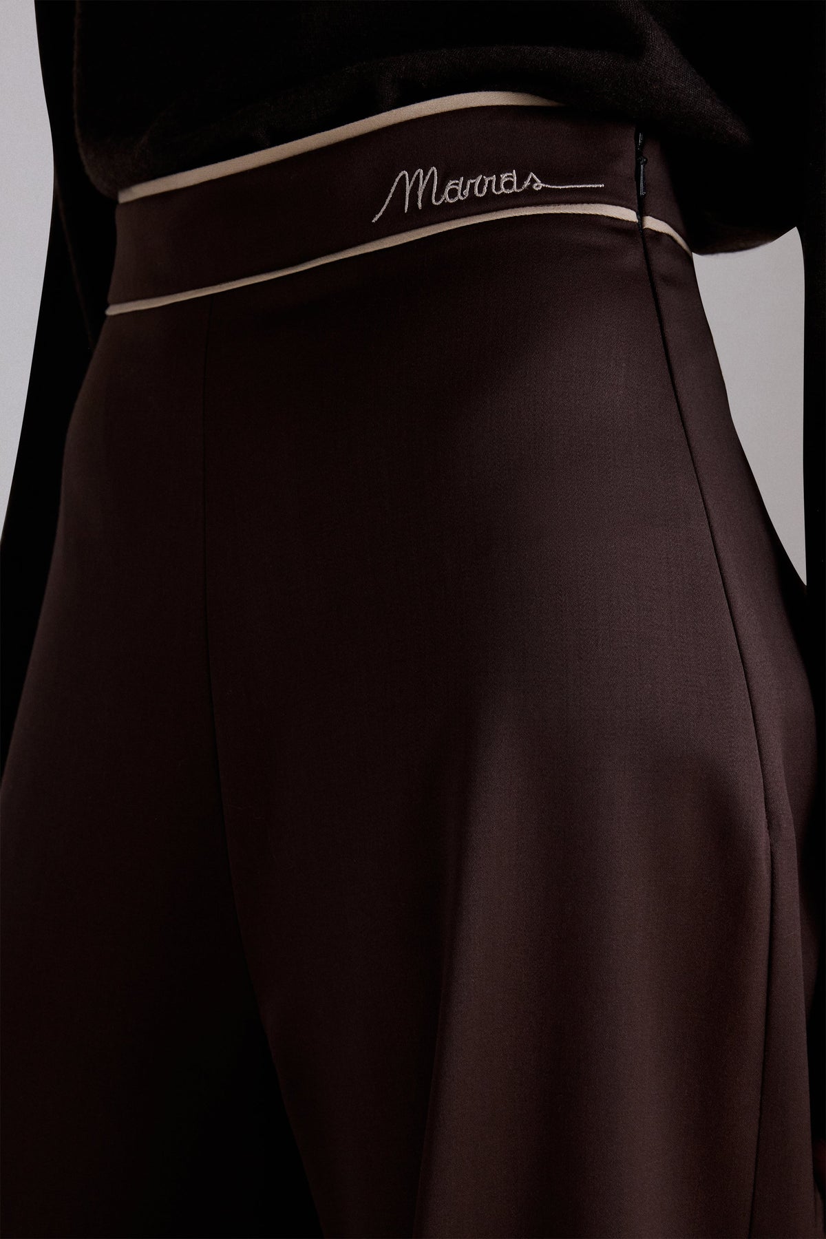 Chocolate Wide-Leg Trousers