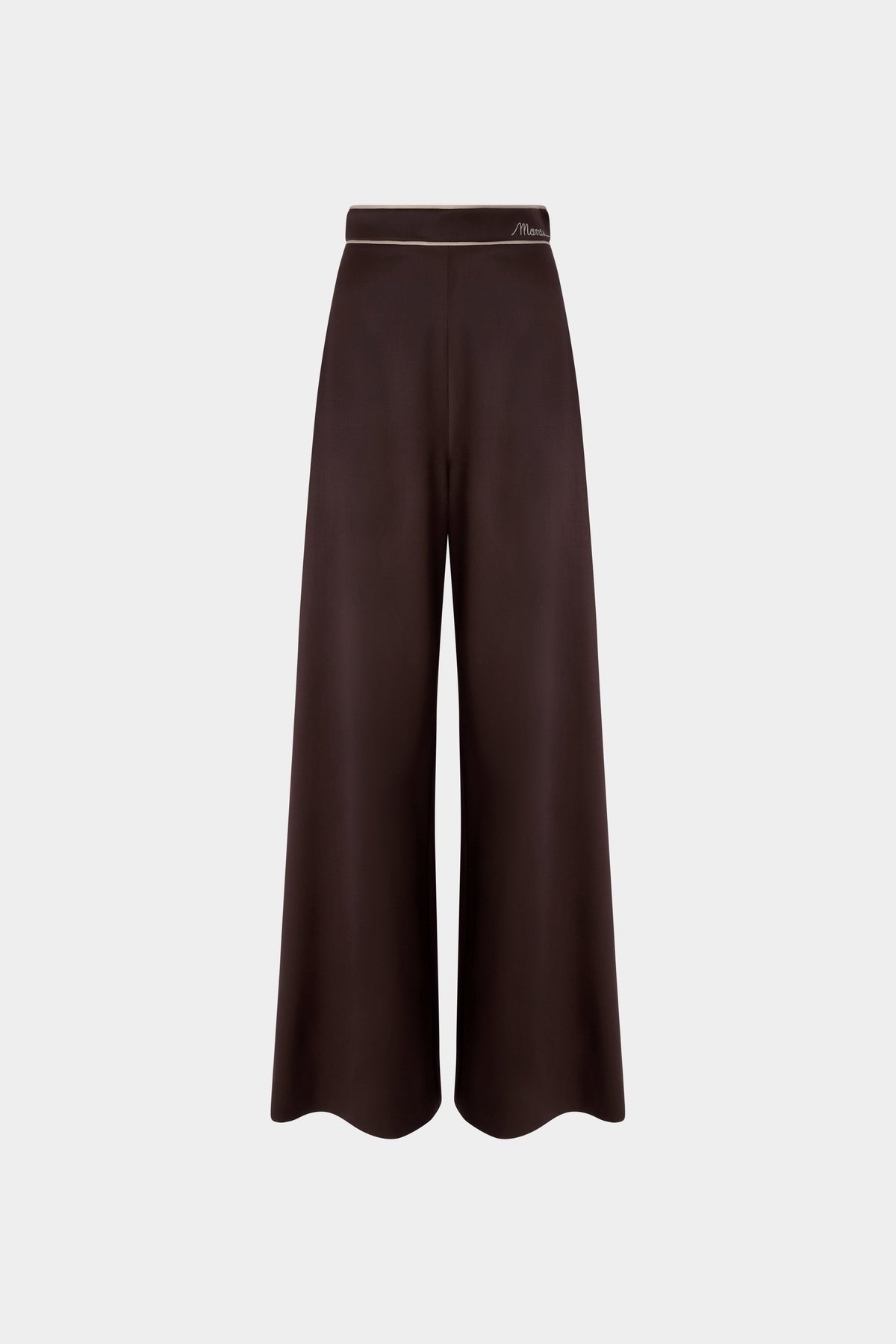 Chocolate Wide-Leg Trousers