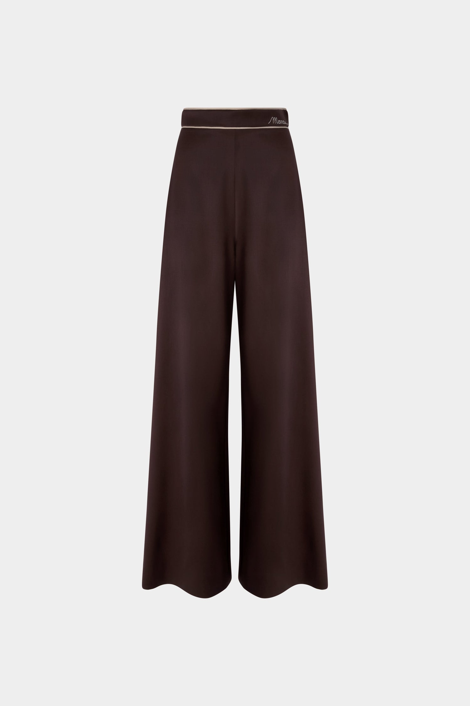 Chocolate Wide-Leg Trousers