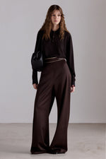 Chocolate Wide-Leg Trousers