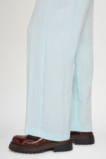 Light-Blue Straight-Leg Pants