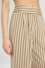Striped Straight-Leg Pants