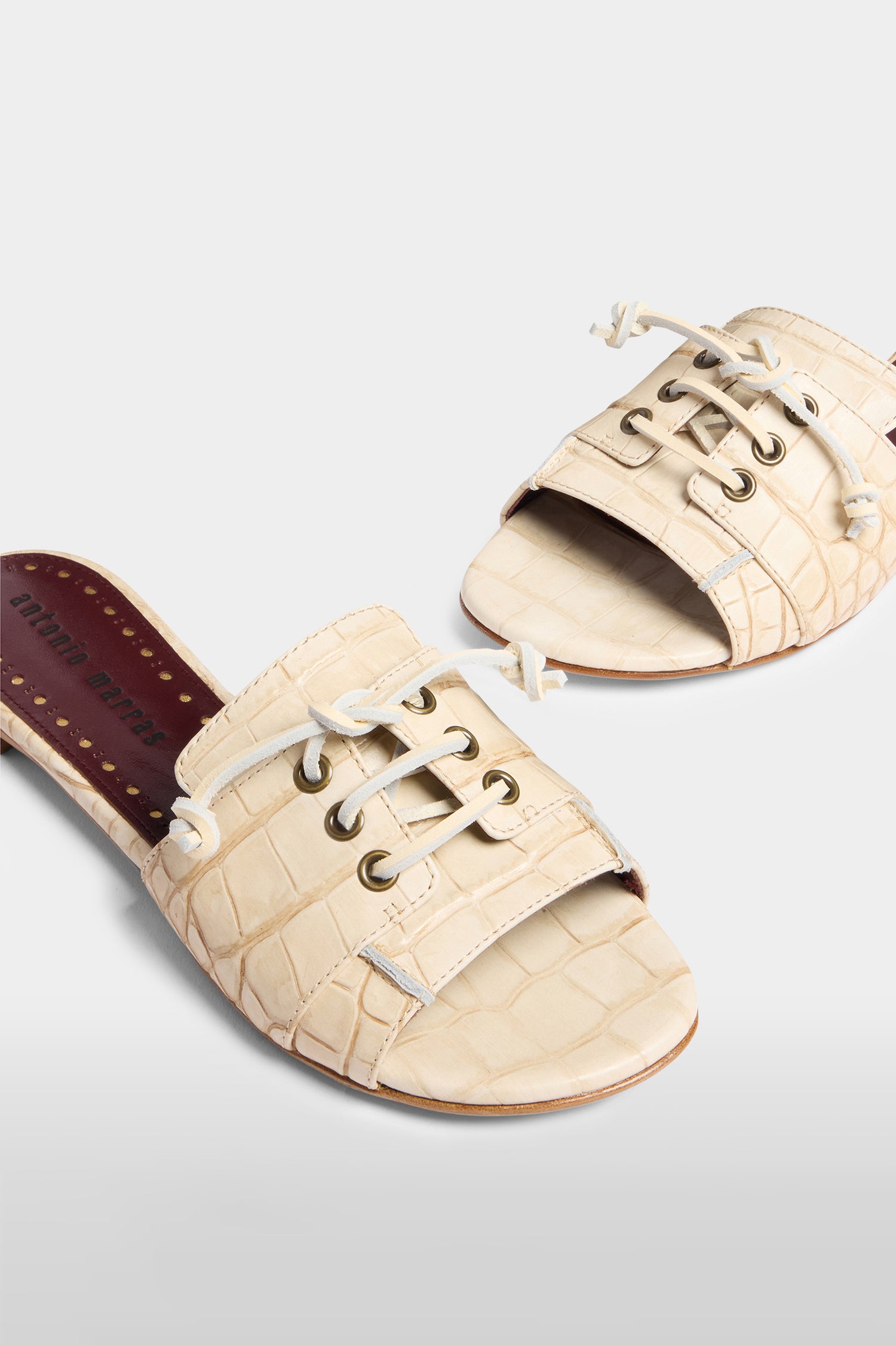 Brown Boat Slider Sandals