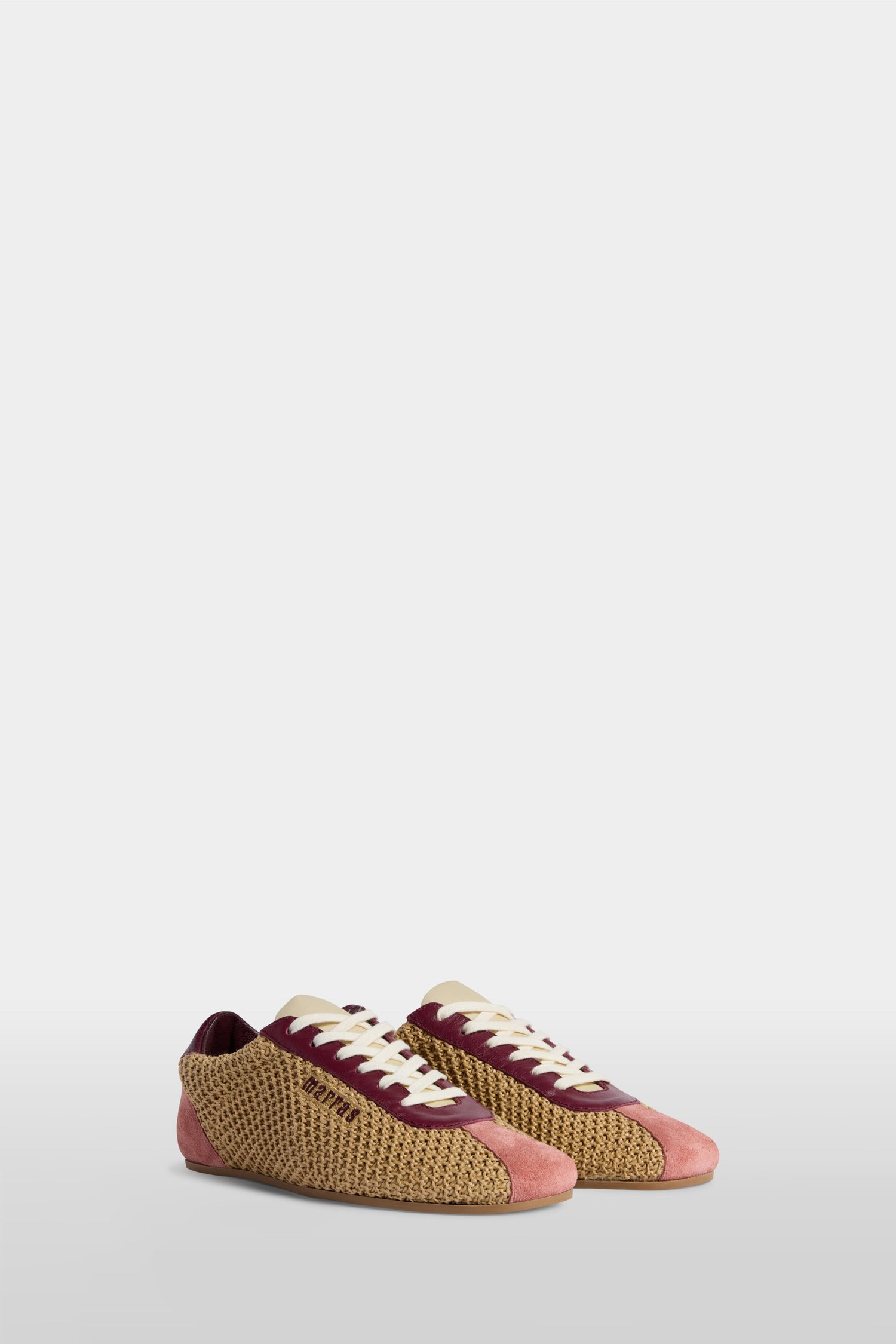 Raffia Leather Sneakers