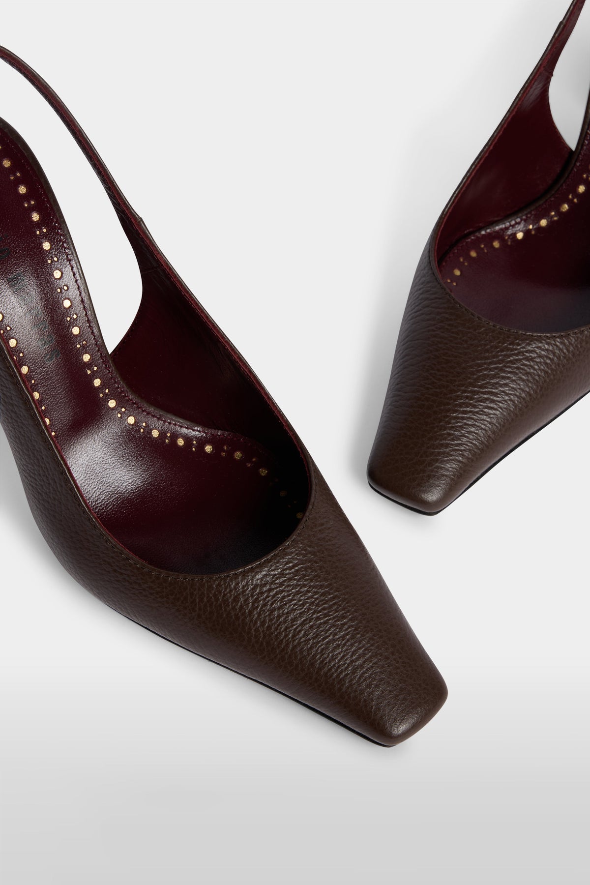 Leather Slingback Pumps