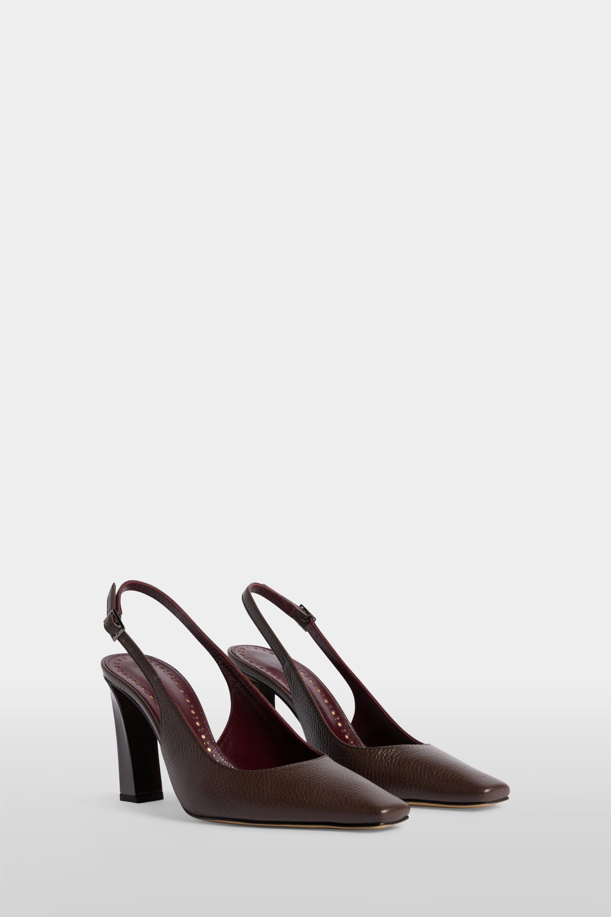 Leather Slingback Pumps