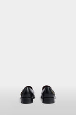 Floral Embroidered Leather Loafers