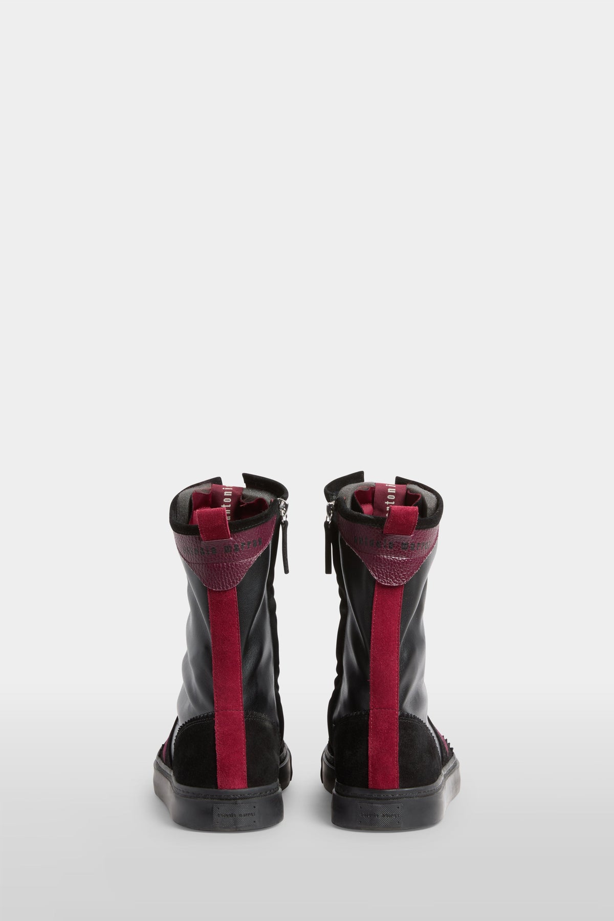 Black Lace-Up Boots