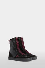 Black Lace-Up Boots