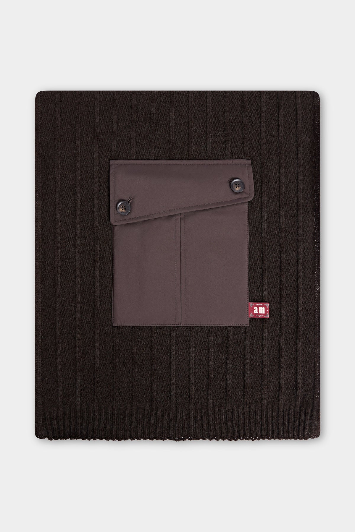 Scarf with Patch Pocket