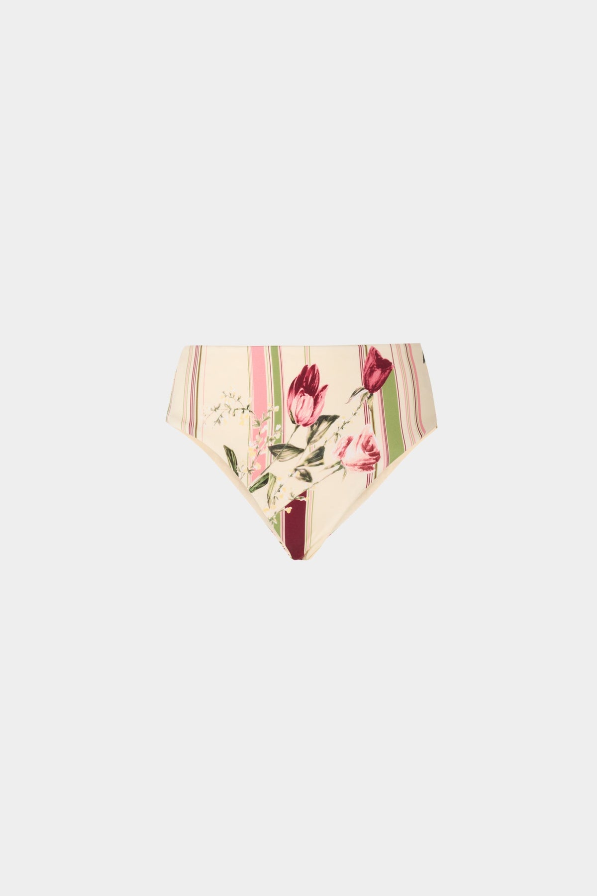 Rose and Tulip High-Waist Bikini Bottom