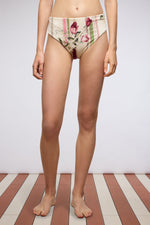 Rose and Tulip High-Waist Bikini Bottom
