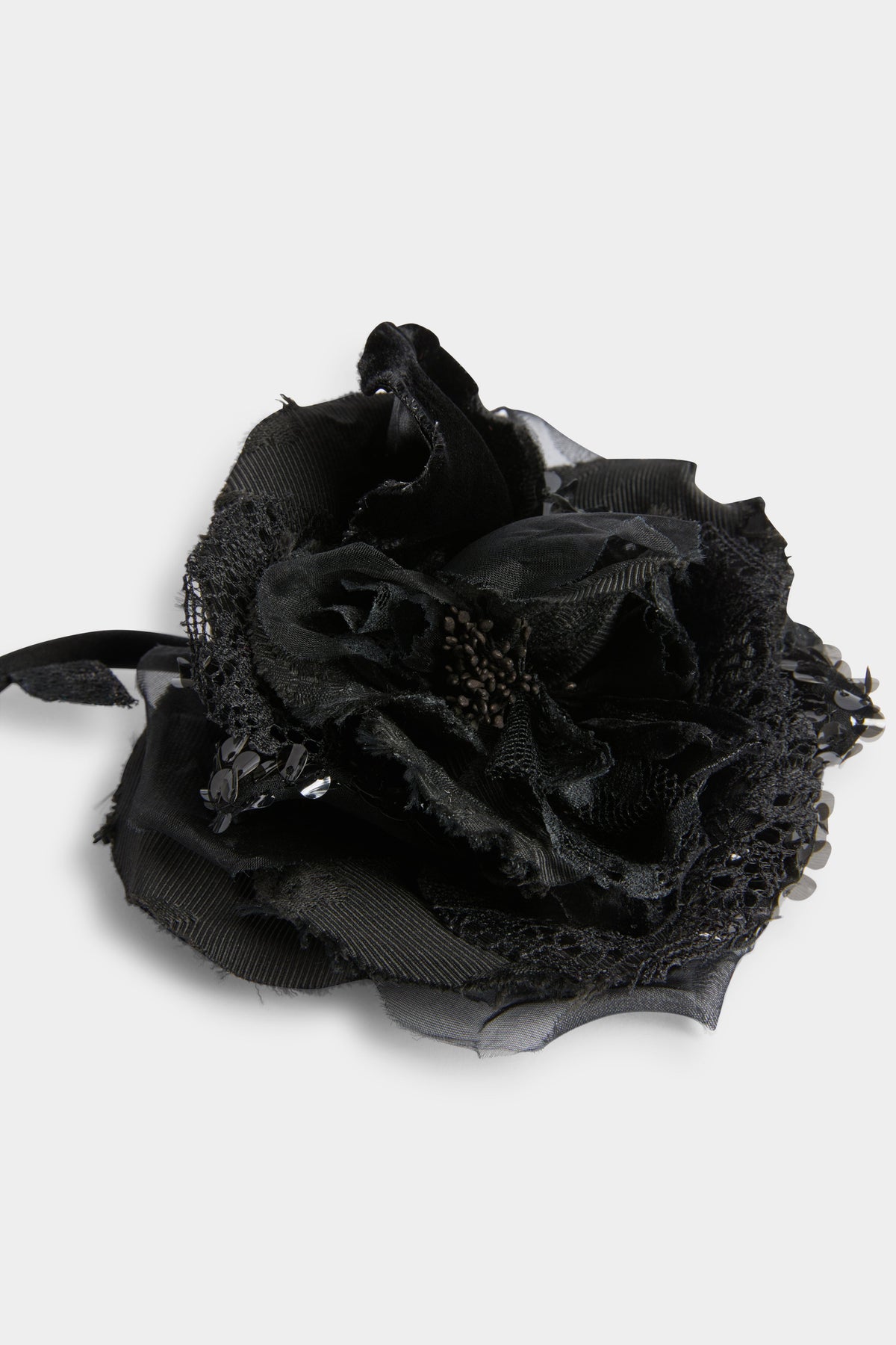 Black Rose Brooch