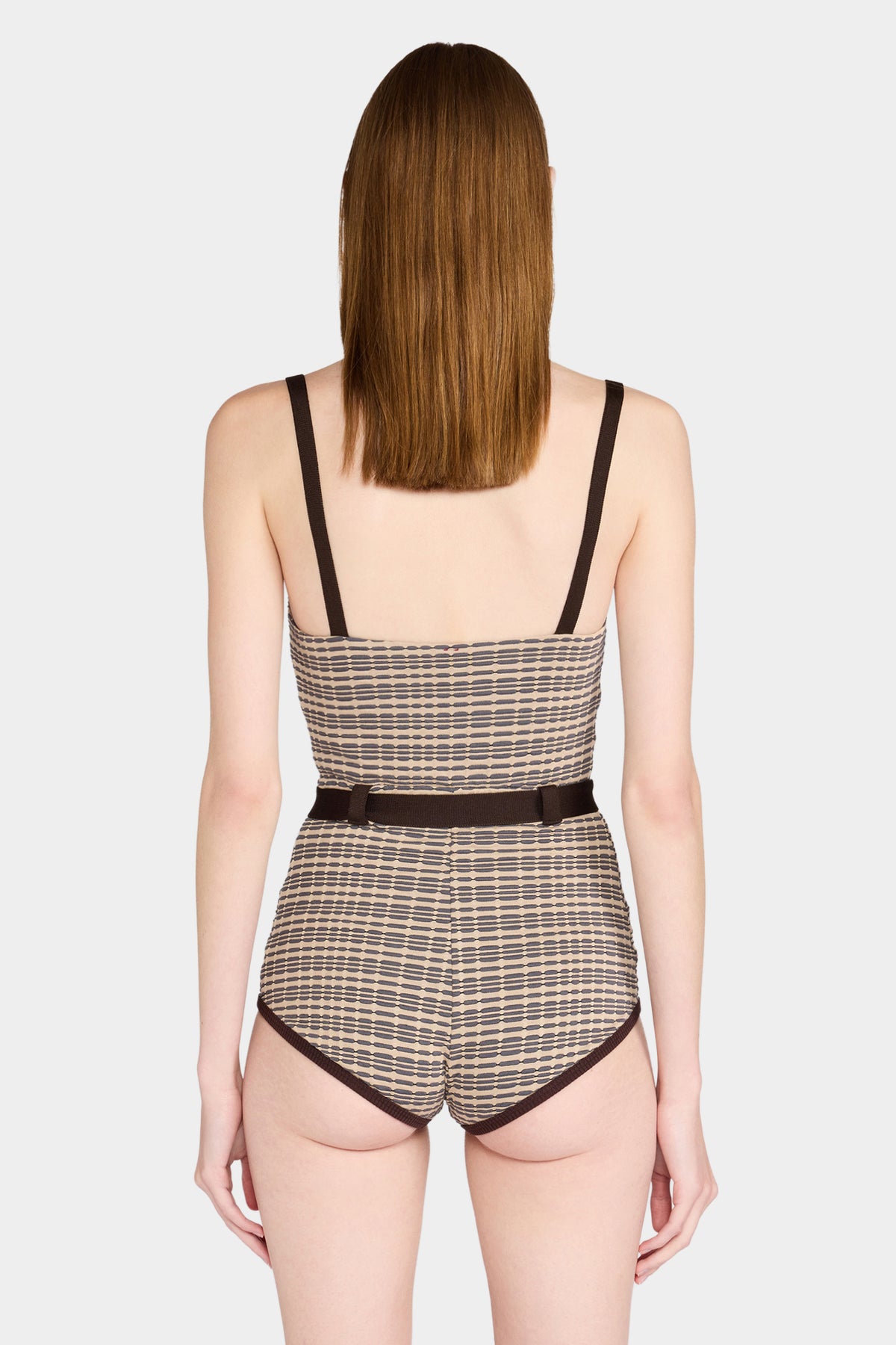 Patterned Belted Playsuit